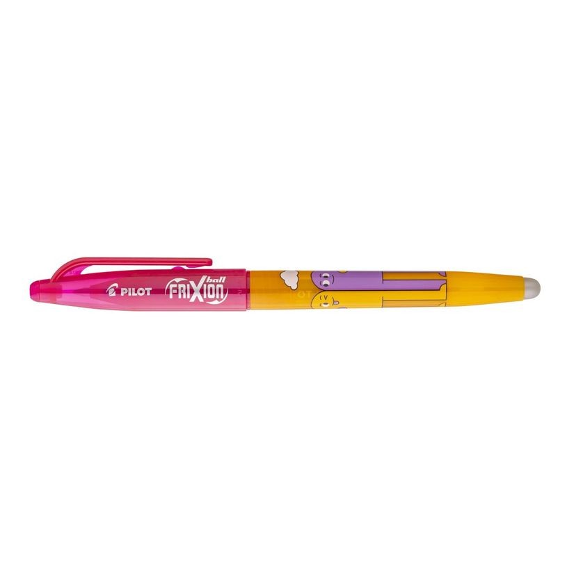 PILOT FRIXION 0.7 FREINDS PINK CUP ORANGE BOTTLE